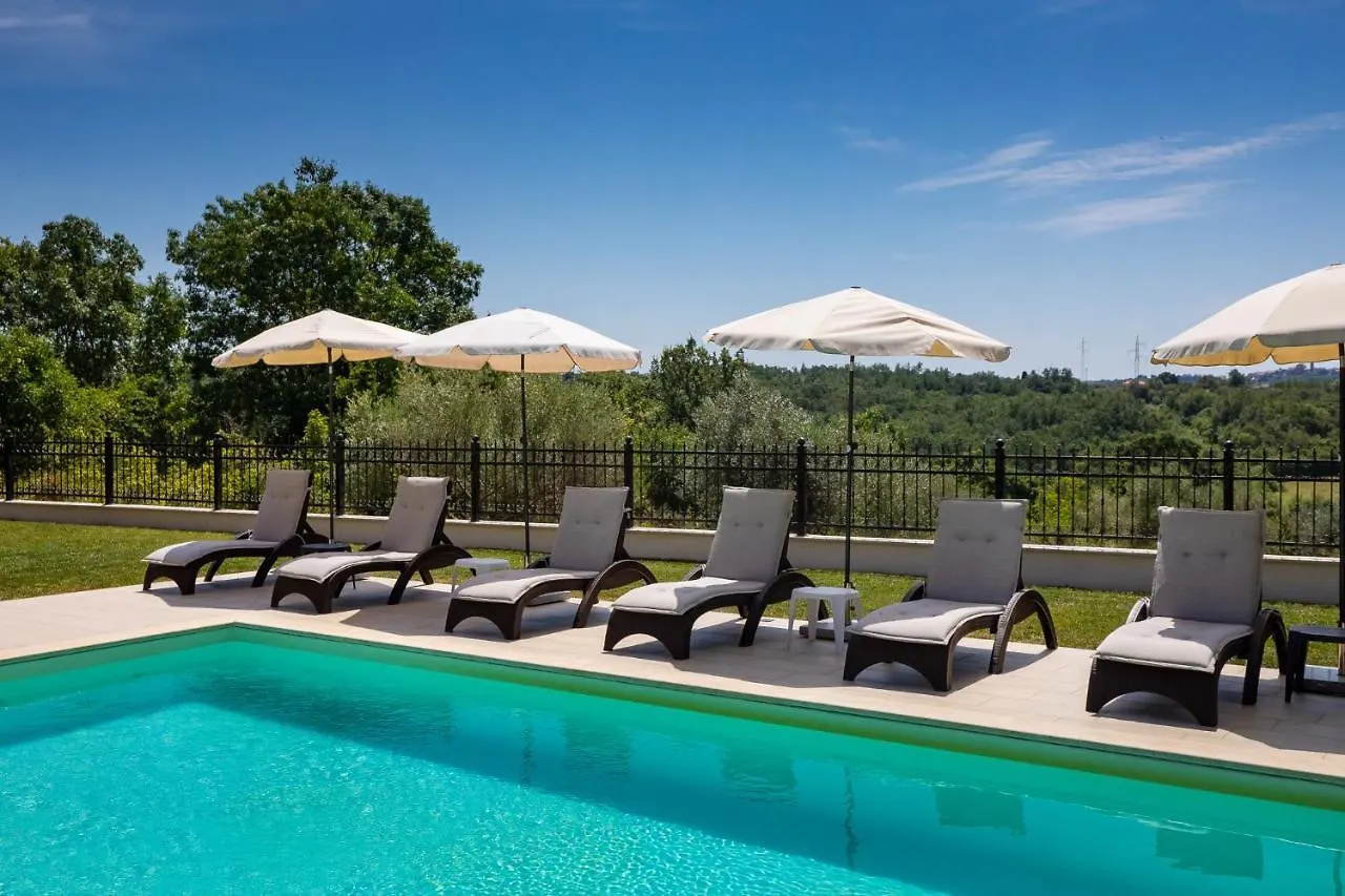 Modern Villa Eva Kastel With Pool Near Buje