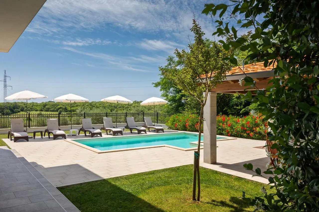 Modern Villa Eva Kastel With Pool Near Buje